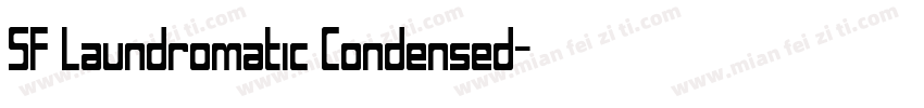 SF Laundromatic Condensed字体转换